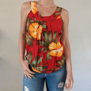 Tropical print tank